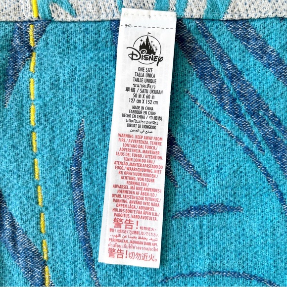 Disney Parks Lilo & Stitch Woven Throw Blanket Plaid Manta NWOT - Picture 12 of 15